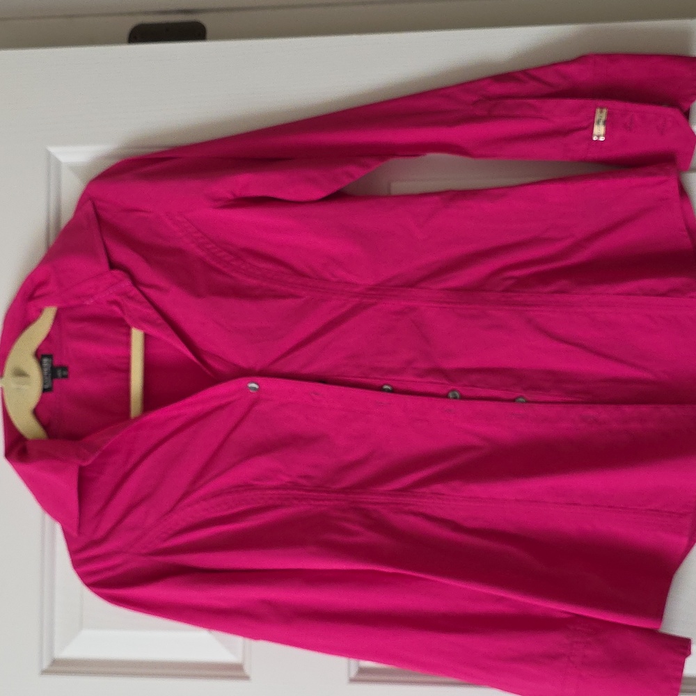 Express Fuchsia Button-Up Shirt
